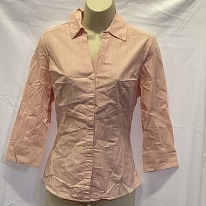 Rider Pinstripe Button Up Top